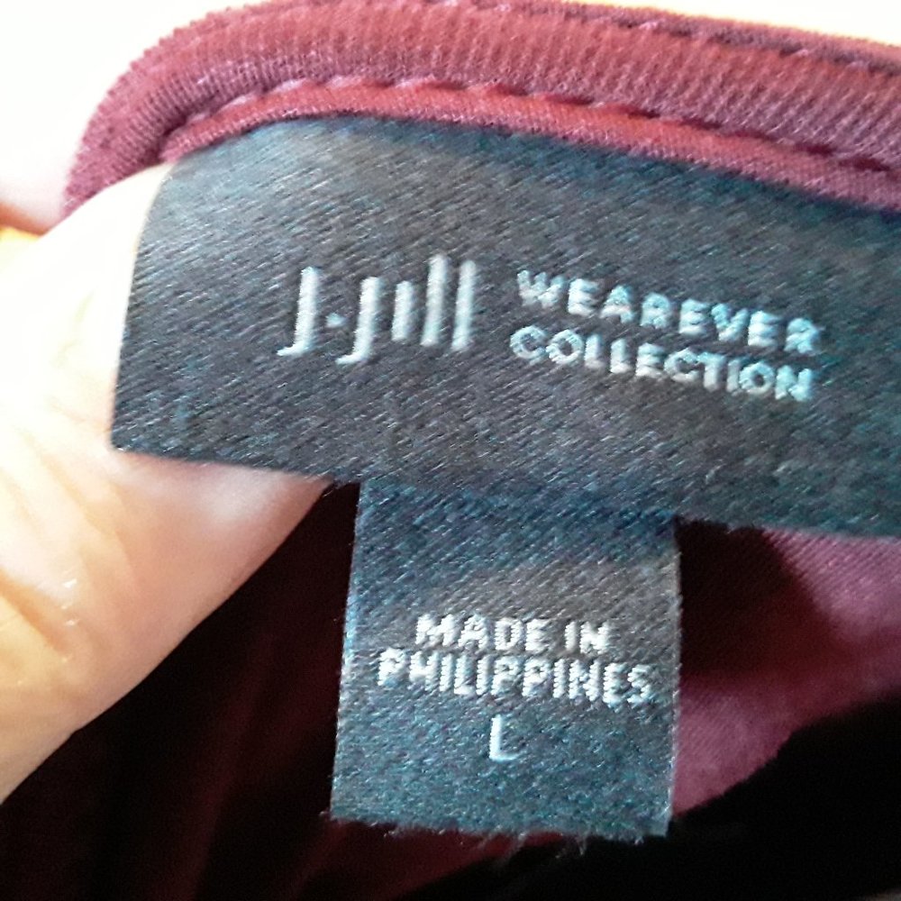 NWT J Jill Wearever Pleated-Sleeve Top Size L - Picture 7 of 8
